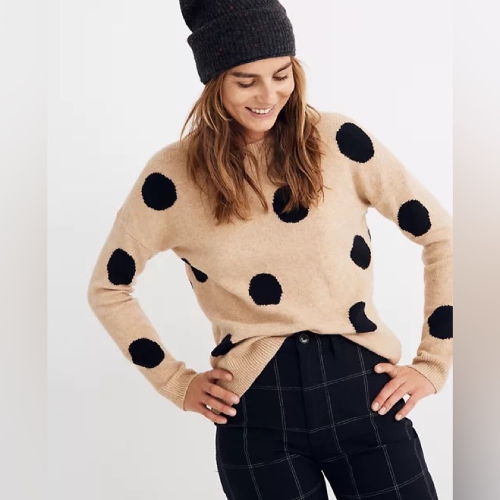Dot Graystone Pullover Sweater in Coziest Yarn